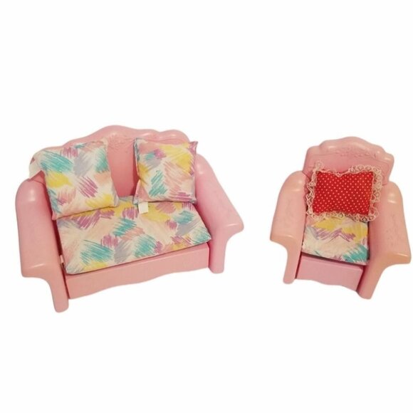 1990's Barbie Couch/Chair Set (2pc)